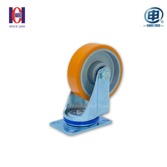 Bánh xe shenpai PU cốt nhôm tĩnh điện phi 100 xoay bản 32