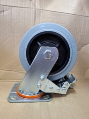 Bánh xe ghi xám chống tĩnh điện phi 150 Khóa