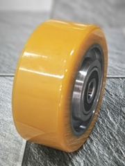 Bánh xe nâng PU 125x55mm có bi