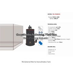 TRU PVC NANO EXTERNAL FILTER VER 2 - LỌC THÙNG MINI
