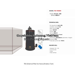 TRU PVC NANO EXTERNAL FILTER VER 2 - LỌC THÙNG MINI