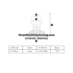 NÚM HÍT, GIÁC HÍT, NÚT HÍT, CỐC HÍT, KẸP HÍT GIỮ ỐNG OXY/CO2, IN OUT – HÍT KÍNH, HÍT TƯỜNG GẠCH MEN