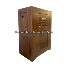 CHÂN TỦ GỖ SỒI TỰ NHIÊN MÀU NÂU ÓC CHÓ - AQUARIUM WOOD CABINET