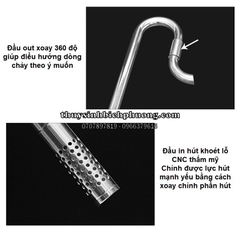 IN OUT INOX OUT XOAY MUFAN CÓ LỌC VÁNG