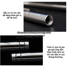 IN OUT INOX OUT XOAY MUFAN CÓ LỌC VÁNG