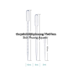 ỐNG NHỎ GIỌT PIPET NHỰA 3ML, 5ML, 10ML CHIA VẠCH – DÙNG HÚT DUNG DỊCH, ARTERMIA, HÚT CẶN