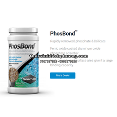 SEACHEM PHOSBOND - KHỬ PHOSPHATE (PO4) VÀ KIM LOẠI NẶNG CHO BỂ CÁ