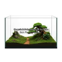 BONSAI MINI TÁN ĐỔ PHẢI QUA TRÁI - TIỂU CẢNH GỖ LŨA