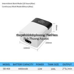 MÁY SỦI OXY TÍCH ĐIỆN SOBO (TẶNG FULL PHỤ KIỆN)