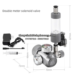 VAN ĐIỆN CO2 WEEK AQUA 2 ĐỒNG HỒ - DOUBLE METER SOLENOID VALVE