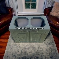 CHÂN TỦ GỖ SỒI TỰ NHIÊN MÀU XÁM LÔNG CHUỘT ADA - AQUARIUM WOOD CABINET