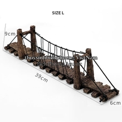 MÔ HÌNH CẦU TREO SIZE S, M, L - TRANG TRÍ HỒ CÁ, TIỂU CẢNH TERARIUM, PALUDARIUM