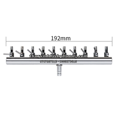 VAN CHIA OXY INOX CÓ KHÓA ĐIỀU TIẾT OXY PHI 8 - VAN CHIA 2, 4, 6, 8, 10, 12