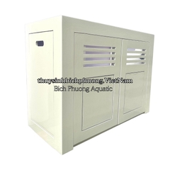 CHÂN TỦ GỖ SỒI TỰ NHIÊN MÀU TRẮNG - AQUARIUM WOOD CABINET
