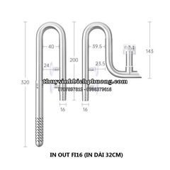 IN OUT INOX WEEK AQUA CÓ LỌC VÁNG FI12, FI16