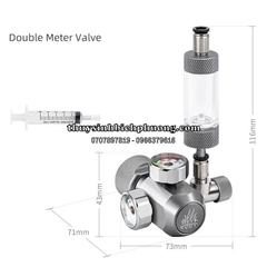 VAN CƠ CO2 WEEK AQUA 2 ĐỒNG HỒ - DOUBLE METER VALVE