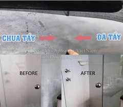 ĐẶC TRỊ MỐC KÍNH, TẨY CẶN CANXI CAXINH