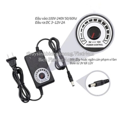 NGUỒN ADAPTER DIMER 12V – 2A ĐIỀU CHỈNH QUẠT, ĐÈN, BƠM (Mẫu 2)