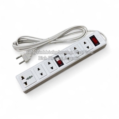 Ổ CẮM ĐIỆN CHỊU NHIỆT SƯ TỬ 6 LỖ – DÂY 3M / 5M