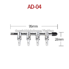 VAN CHIA OXY INOX CÓ KHÓA ĐIỀU TIẾT OXY PHI 4-5-6