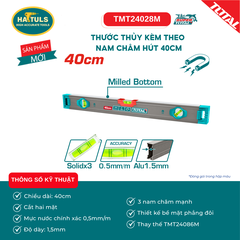 Thước thủy kèm theo nam châm hút 40cm - TMT24028M
