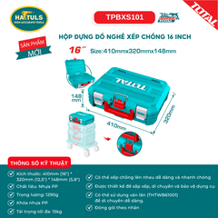 Hộp đựng đồ nghề xếp chồng 16" - TPBXS101
