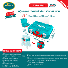 Hộp đựng đồ nghề xếp chồng 19" - TPBXS102