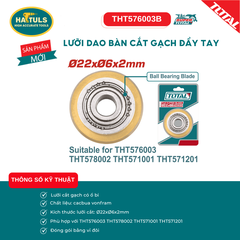 Lưỡi dao Bàn cắt gạch đẩy tay - THT576003B