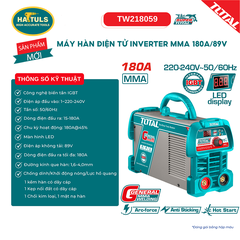Máy hàn điện tử Inverter MMA 180A/ 89V - TW218059