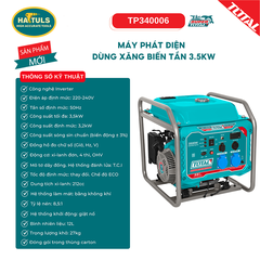 Máy phát điện dùng xăng biến tần 3.5kW - TP340006