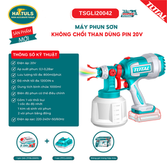 Máy phun sơn không chổi than dùng pin 20V - TSGLI20042