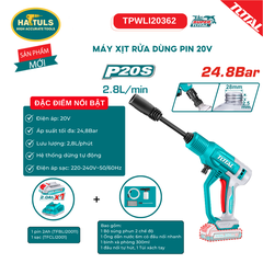 Máy xịt rửa dùng pin 20V - TPWLI20362