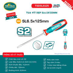 Tua vít dẹp SL6.5x125mm - TSDSL6125