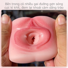 ma3 Âm đạo giả silicon mini cầm tay, bó sát nhỏ gọn, kín đáo tiện lợi, cao cấp giống thật, thiết kế 2in1 cho trải nghiệm cực khoái