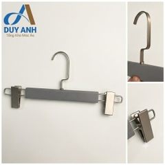 Kẹp Quần Gỗ Ghi Cao Cấp - Kẹp Mạ Crom