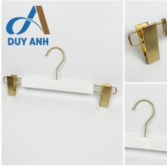 Kẹp Quần Gỗ Trắng Cao Cấp - Kẹp Mạ Vàng