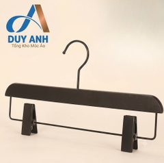 Kẹp Quần Gỗ Đen Cao Cấp - Kẹp Ngang Đen Mạ Đen