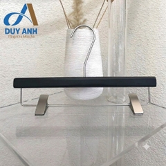 Móc Áo Gỗ Nữ Cao Cấp - Đen - Dày 3cm