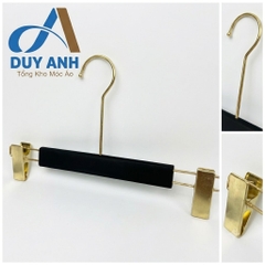 Kẹp Quần Gỗ Đen Cao Cấp - Kẹp Mạ Vàng