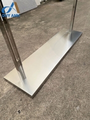 Kệ Treo Quần Áo Inox - Cột Đôi Vuông Inox