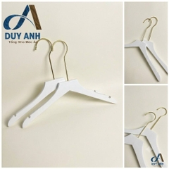 Móc Áo Gỗ Nữ -  Bằng - Đầu Mạ Vàng