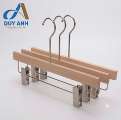 Kẹp Quần Gỗ Ngang Cao Cấp - Kẹp Ngang Mộc Vuông