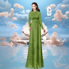 TÂY ĐÔ - VẢI MAY ÁO DÀI LỤA TÔ CHÂU IN 4D HỌA TIẾT HOA LAN SIÊU ĐẸP