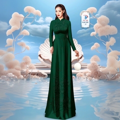 TÂY ĐÔ - VẢI MAY ÁO DÀI LỤA TÔ CHÂU IN 4D HỌA TIẾT HOA LAN SIÊU ĐẸP