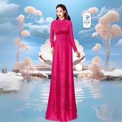 TÂY ĐÔ - VẢI MAY ÁO DÀI LỤA TÔ CHÂU IN 4D HỌA TIẾT HOA LAN SIÊU ĐẸP