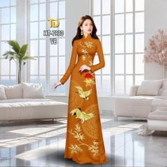 Tây Đô - Vải May Áo Dài Hoạ Tiết Con Hạt, Lá Trúc, Trống Đồng In 3D Trên Chất Liệu Lụa Tô Châu