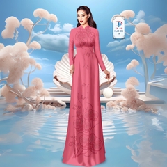 TÂY ĐÔ - VẢI MAY ÁO DÀI LỤA TÔ CHÂU IN 4D HỌA TIẾT HOA LAN SIÊU ĐẸP