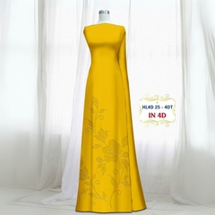 Vải Áo Dài Lụa Tô Châu In 4D – Họa Tiết Hoa Hồng Bông Tà – Đa Dạng Màu Sắc