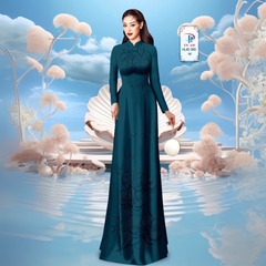 TÂY ĐÔ - VẢI MAY ÁO DÀI LỤA TÔ CHÂU IN 4D HỌA TIẾT HOA LAN SIÊU ĐẸP