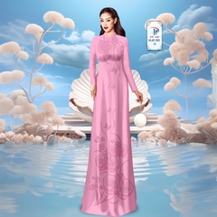 TÂY ĐÔ - VẢI MAY ÁO DÀI LỤA TÔ CHÂU IN 4D HỌA TIẾT HOA LAN SIÊU ĐẸP